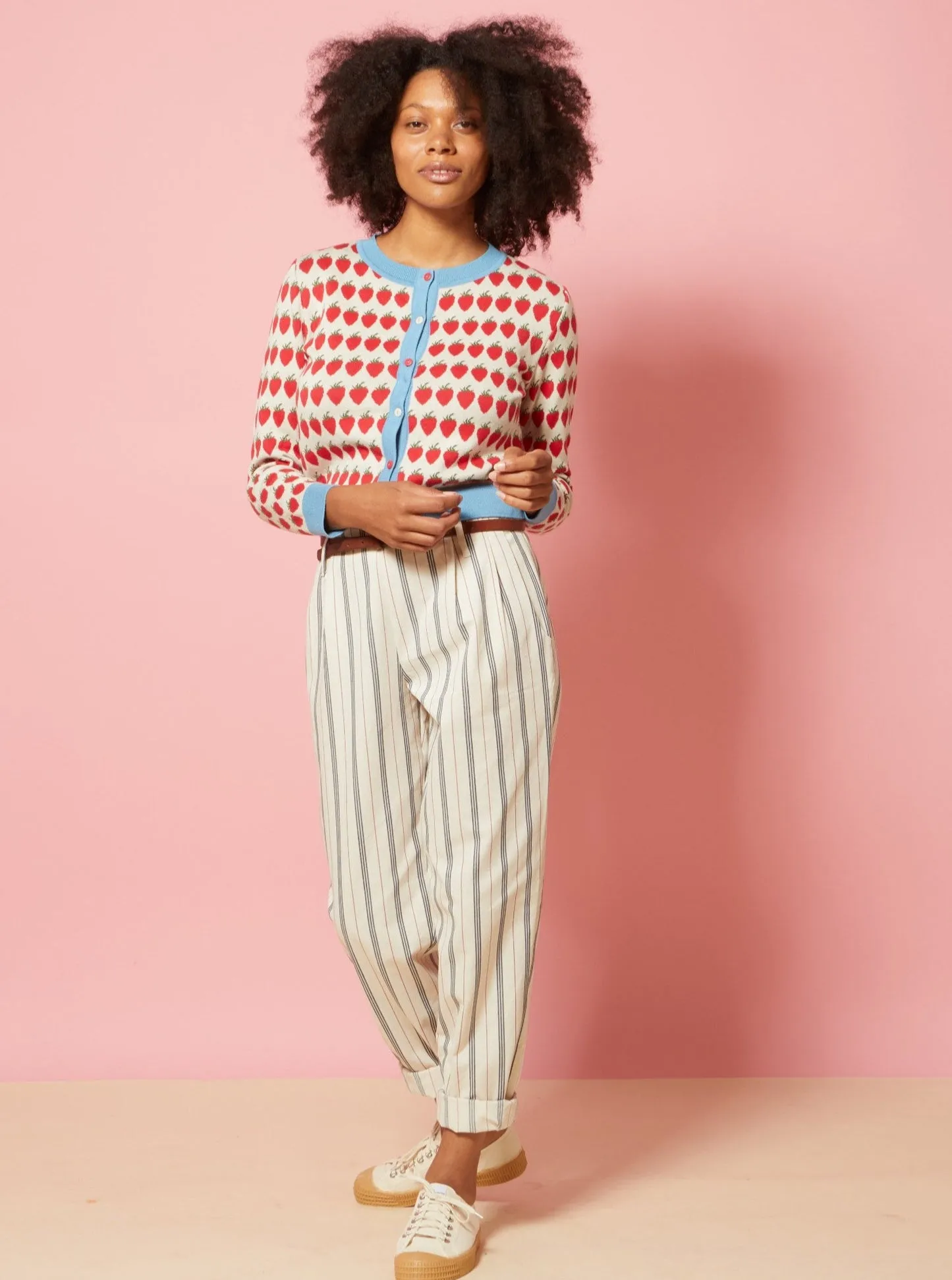 Sacs of Ashbourne   Palava Wilma- Stripe Trousers