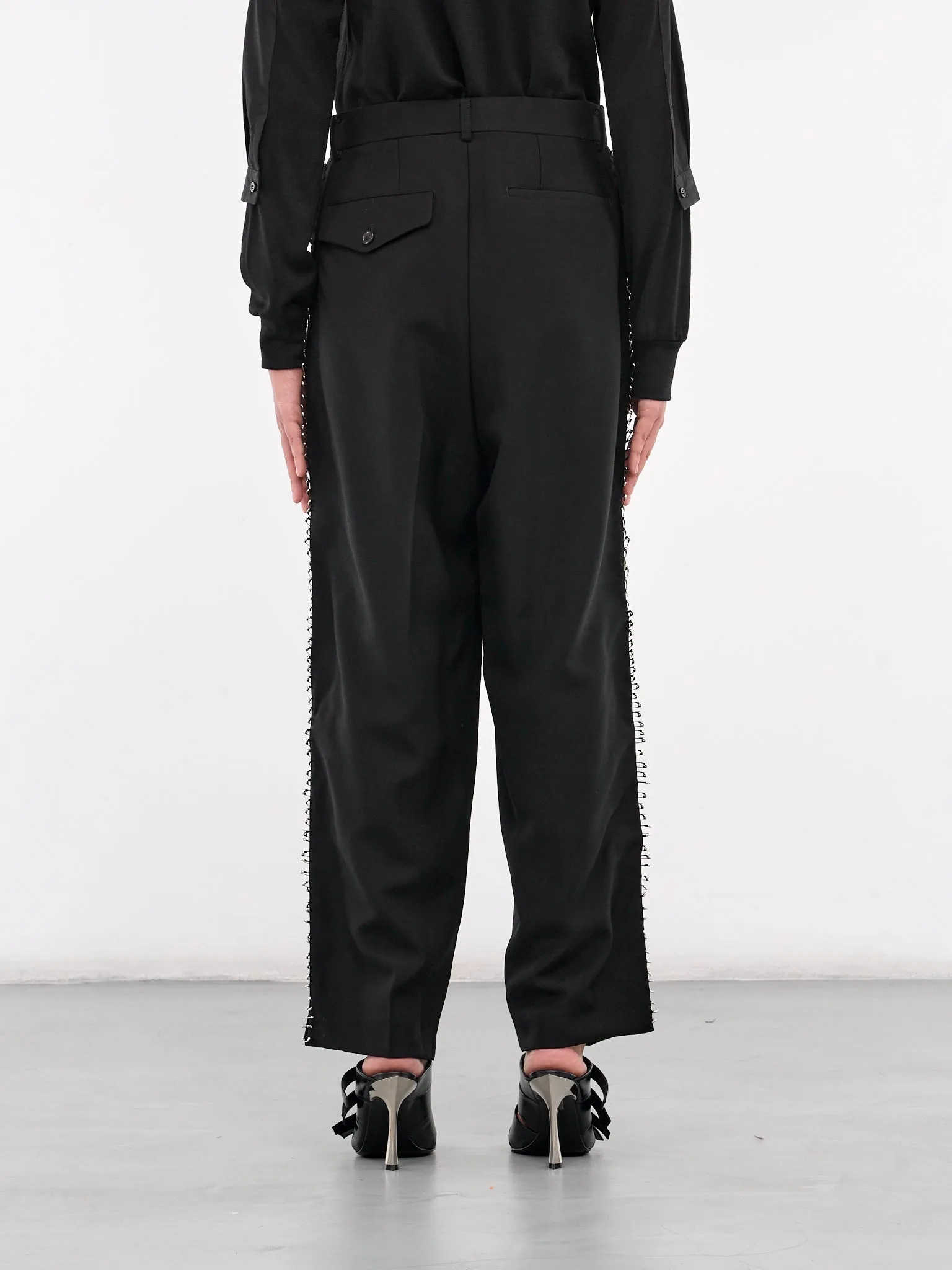 Safety Pin Trousers (3N-P004-051-BLACK)