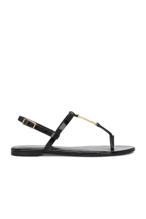 Saint Laurent Cassandra Flat Sandal