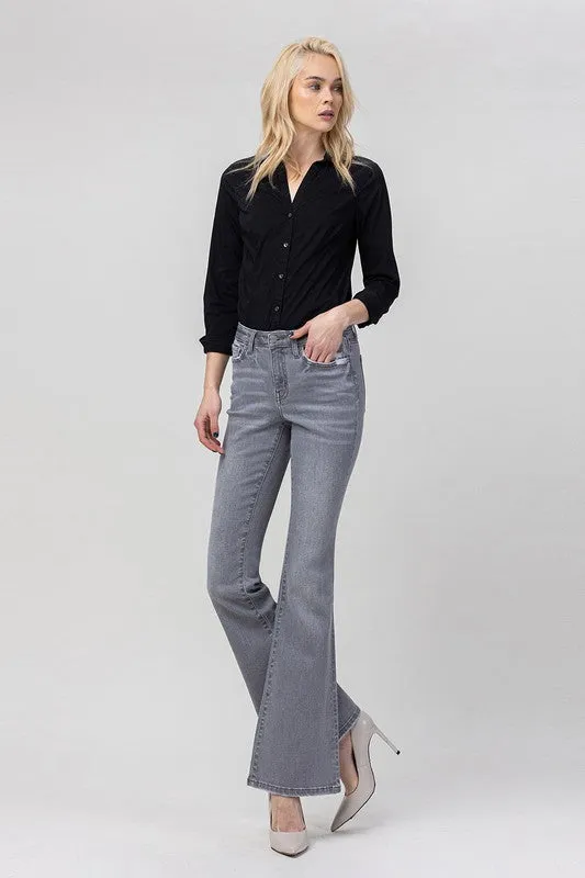 Sashi Stretch Mid Rise Flare Jeans