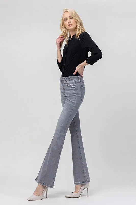 Sashi Stretch Mid Rise Flare Jeans