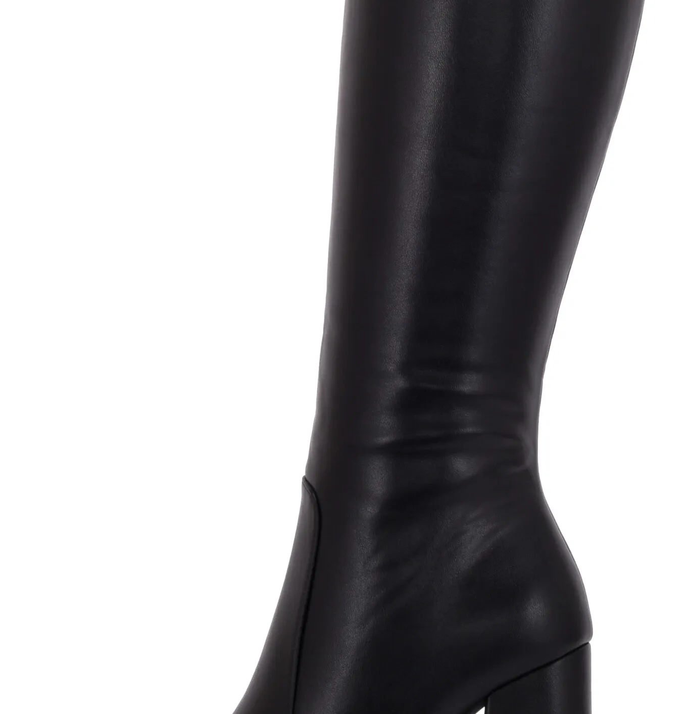 Severine platform chunky knee boots black