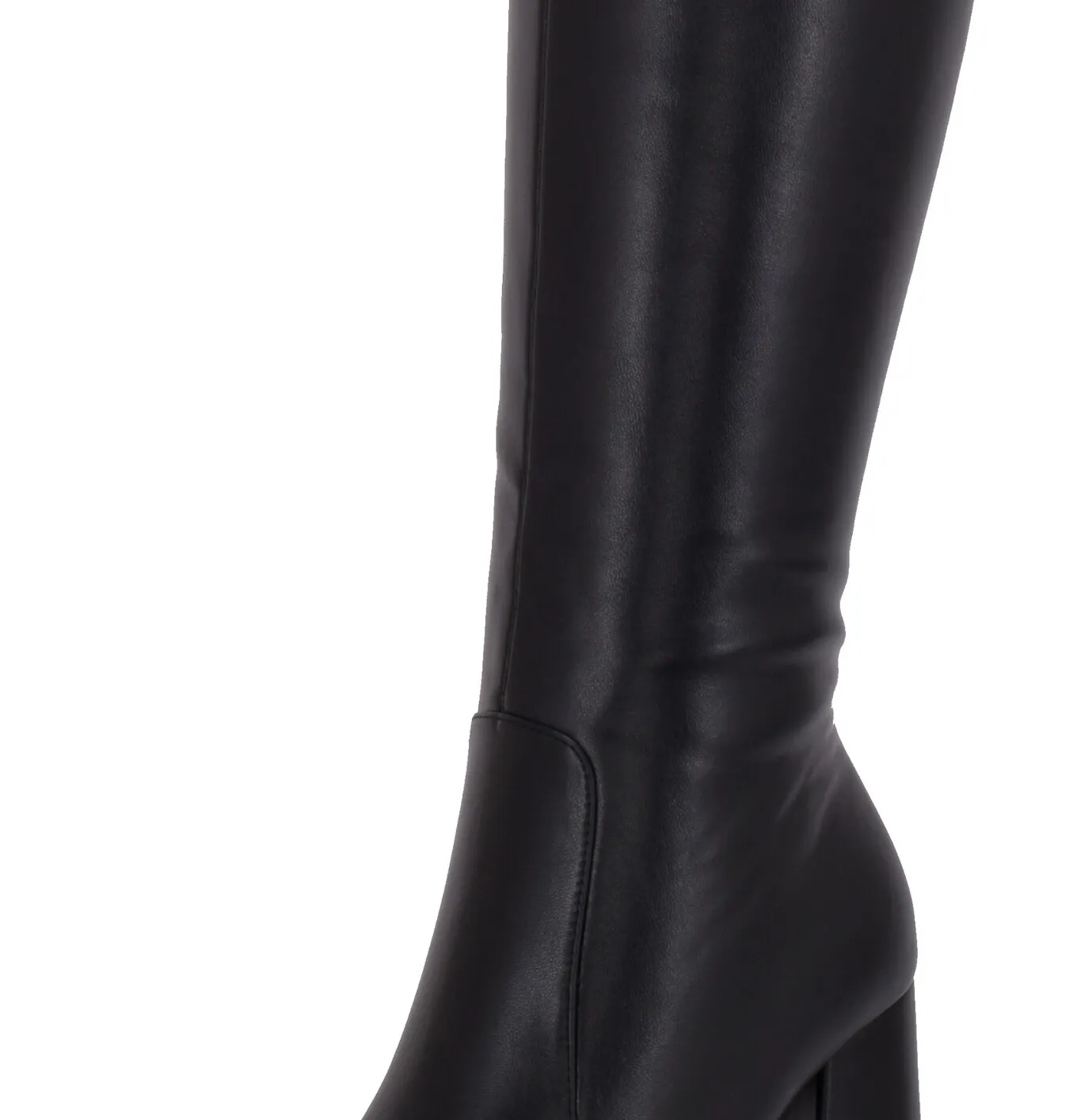 Severine platform chunky knee boots black