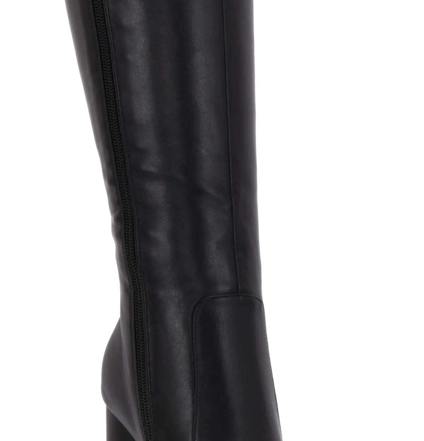 Severine platform chunky knee boots black