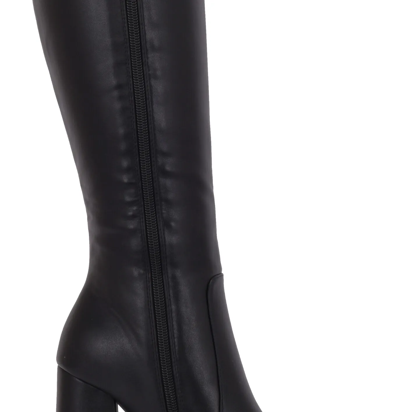 Severine platform chunky knee boots black