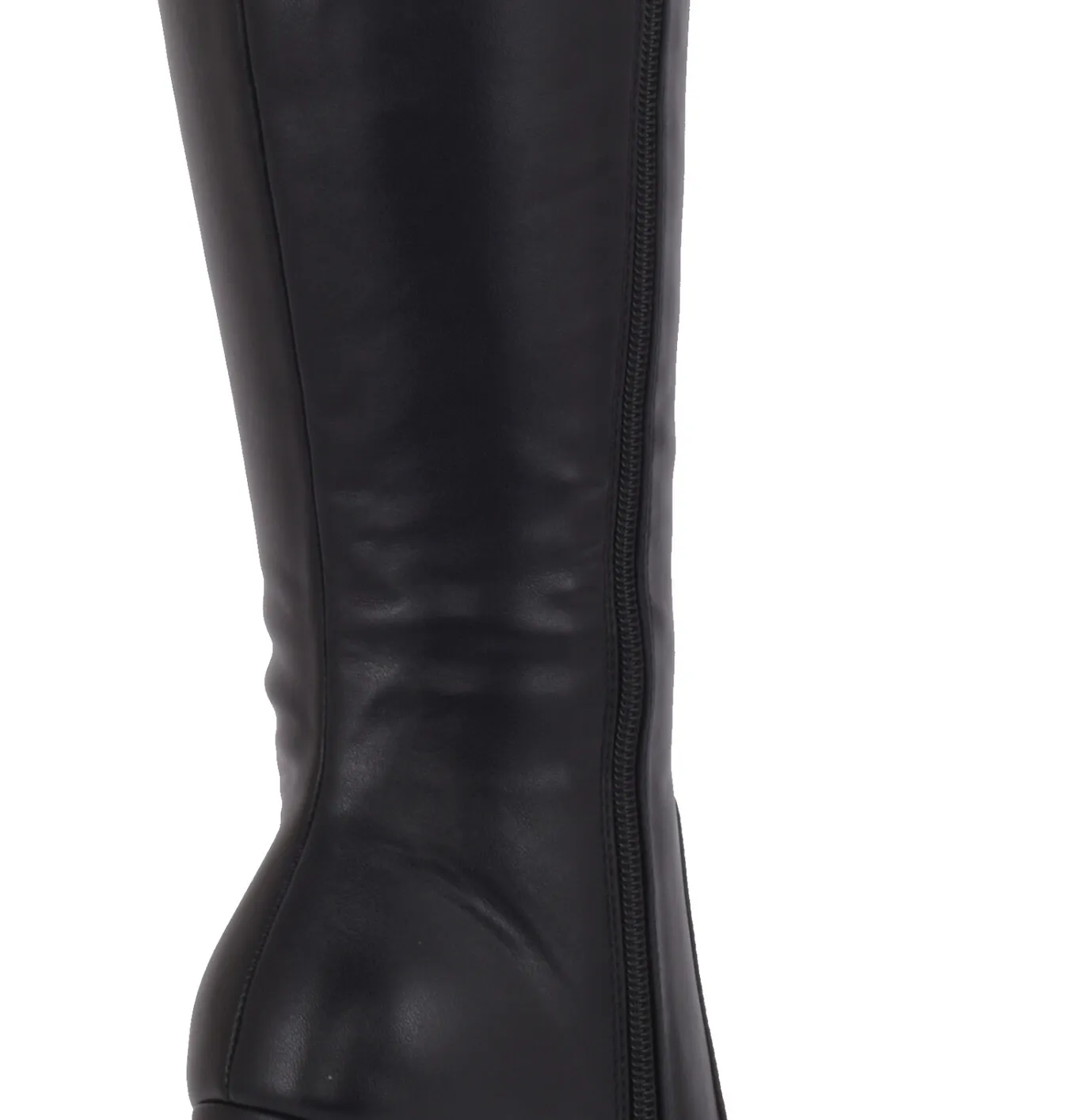 Severine platform chunky knee boots black