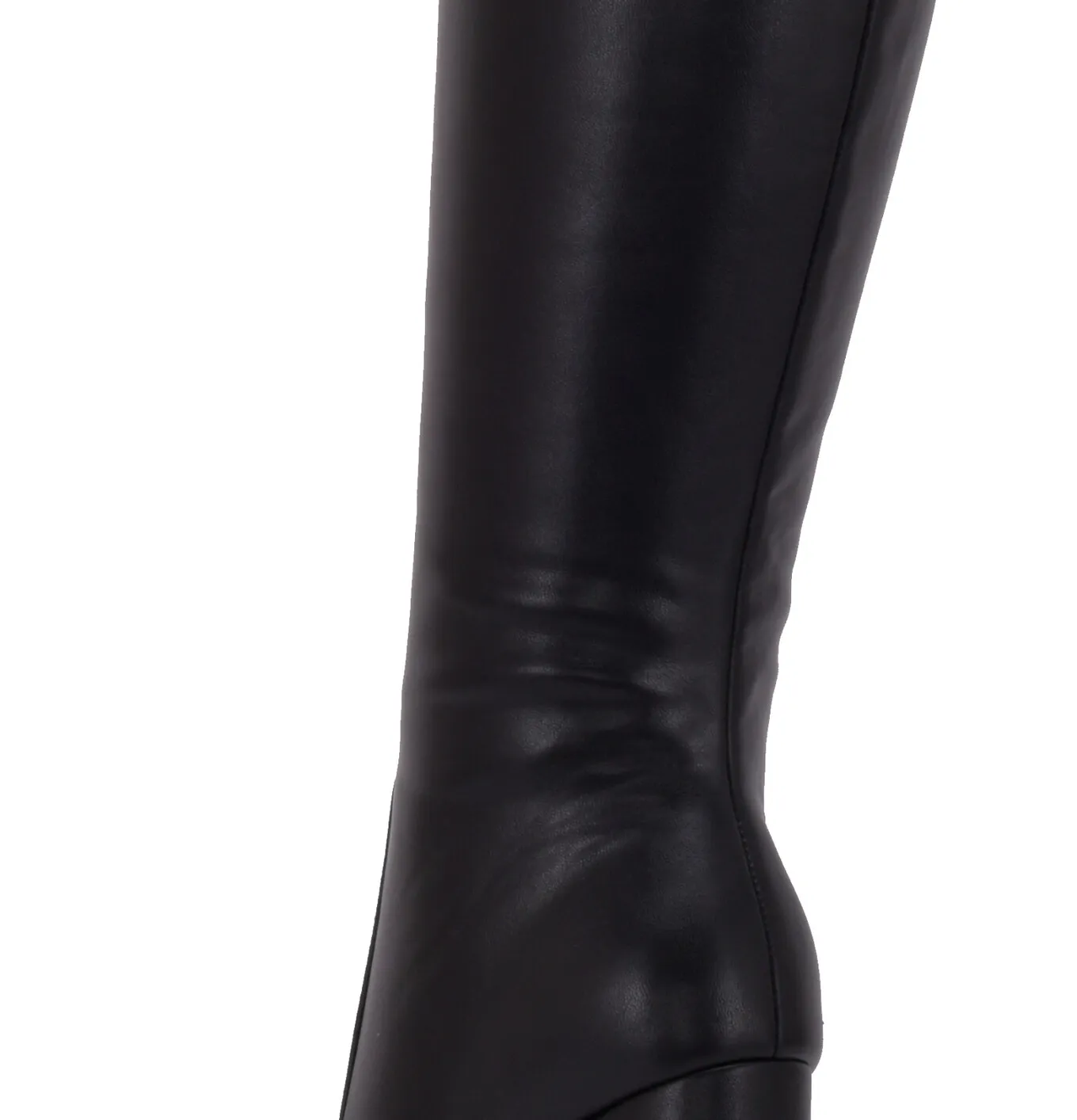 Severine platform chunky knee boots black