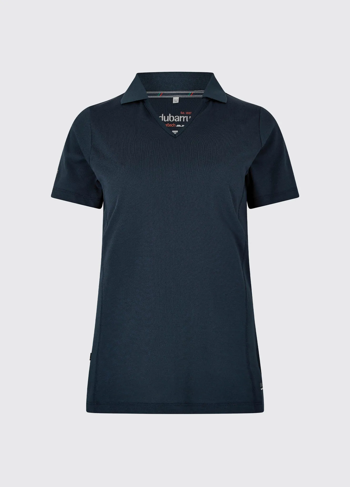 Seville Women's V-neck Polo - Navy