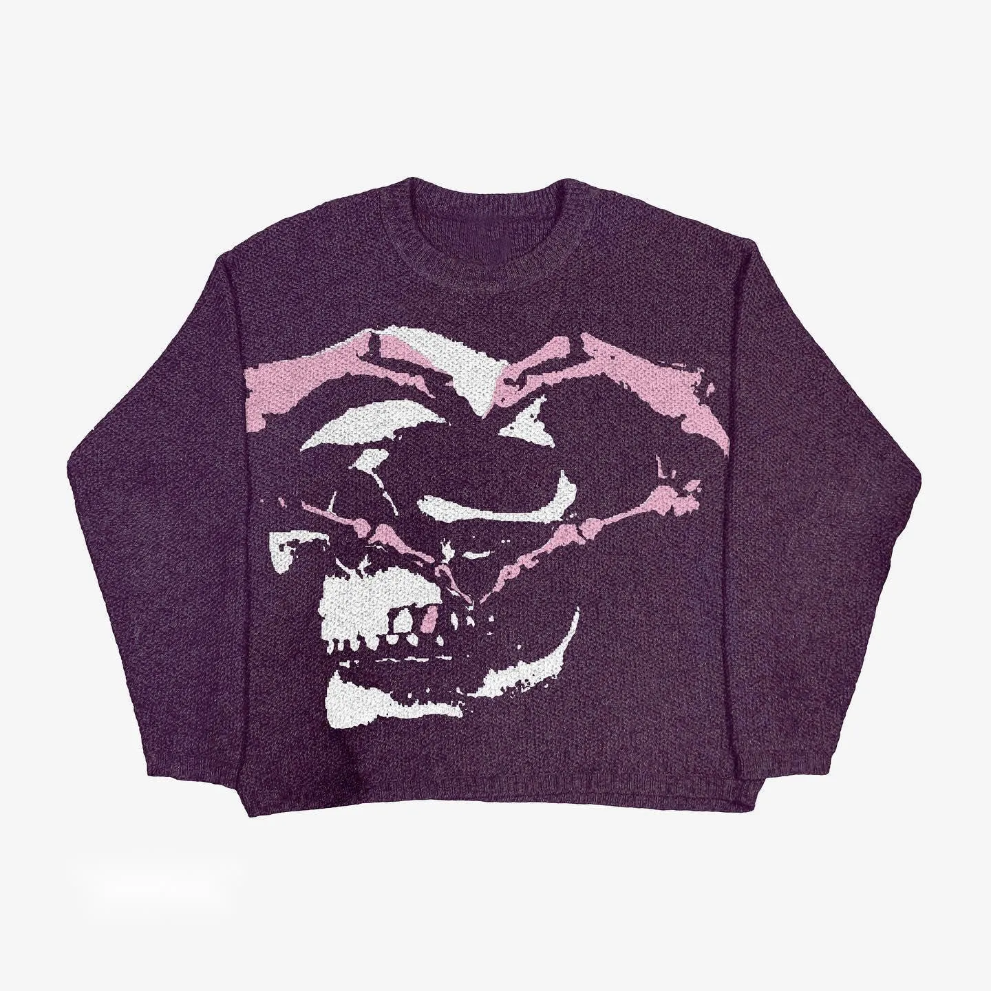 Shattered Skull | Urban Gothic Knit Sweater