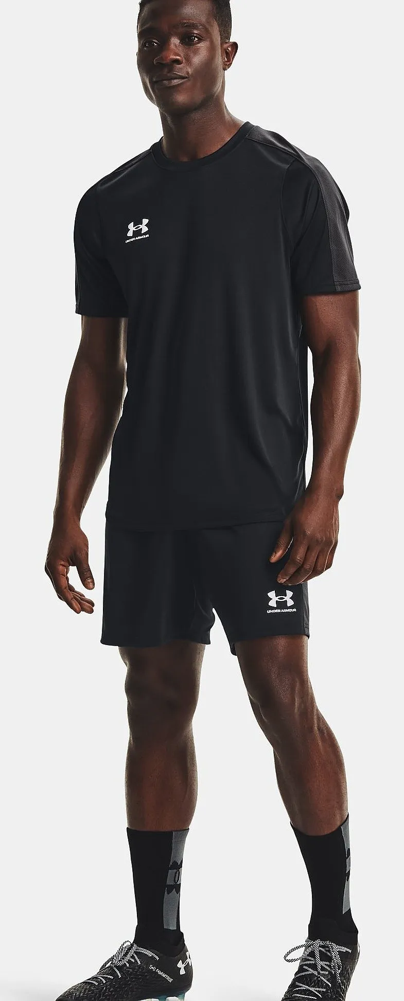 shorts Under Armour Challenger Knit - 001/Black/White - men´s