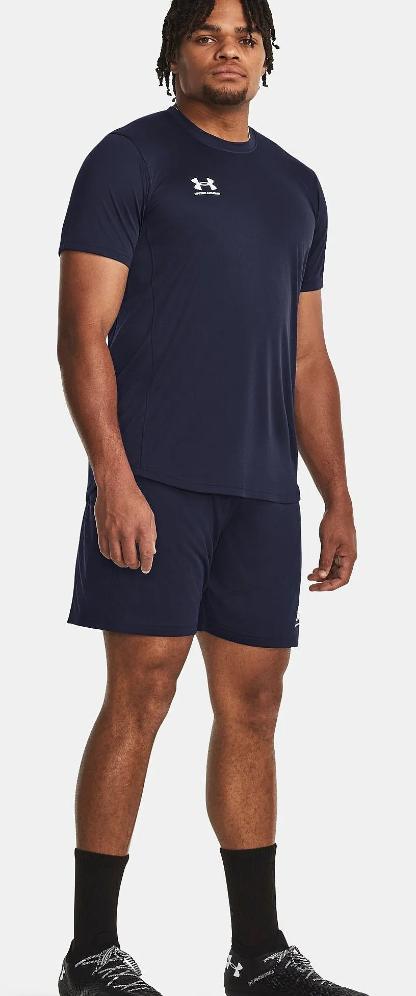 shorts Under Armour Challenger Knit - Midnight Navy/White - men´s