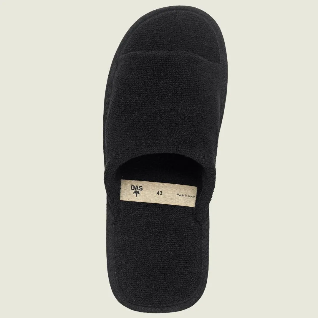 Black Slip-On Slippers