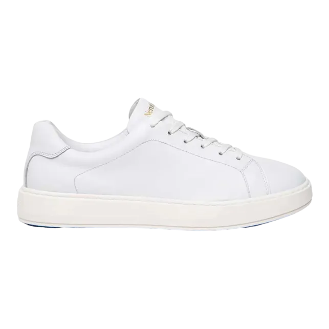 Men's White Leather Sneakers