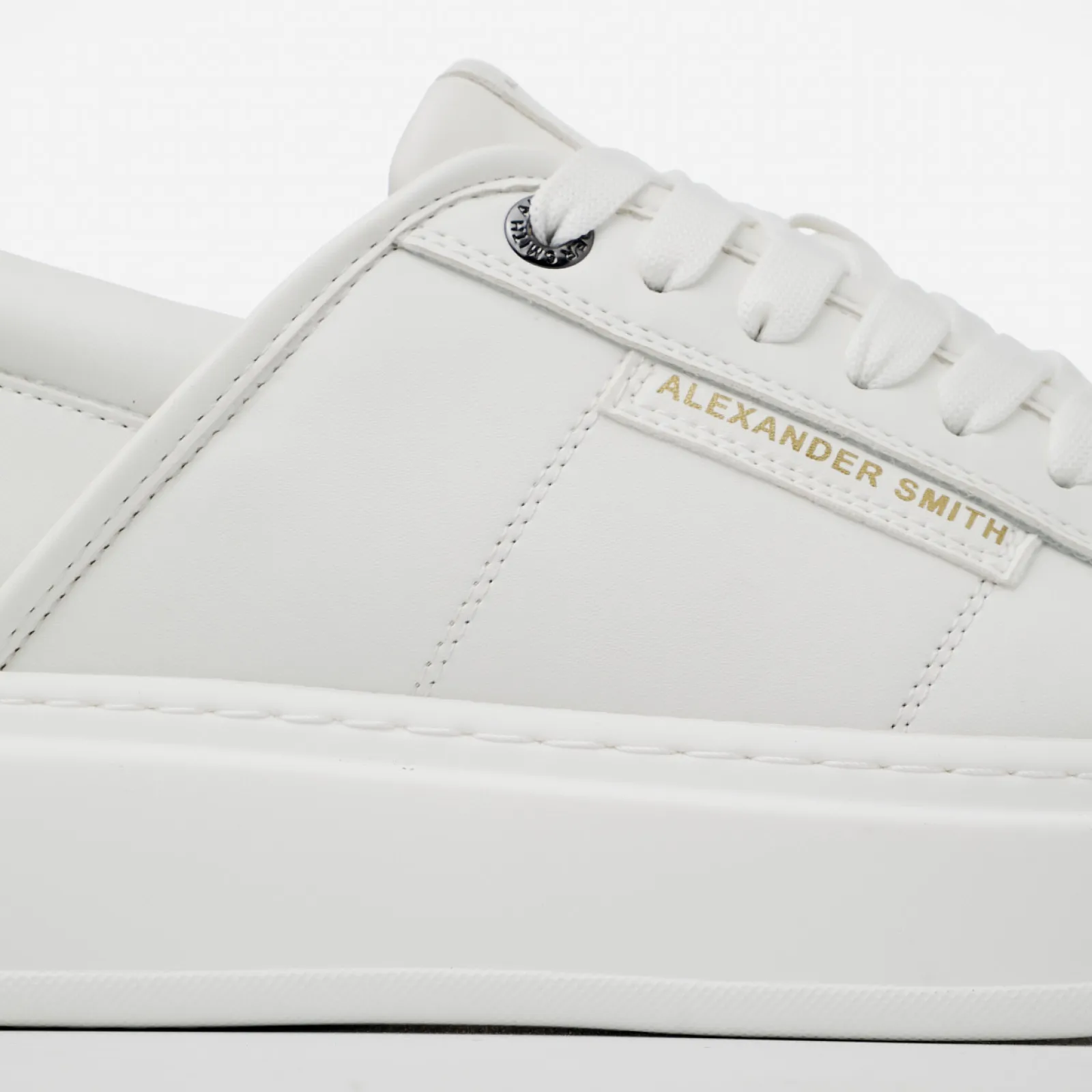 Eco-Wembley White Vegan Leather Sneakers