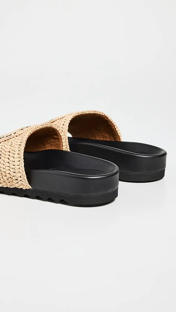 Stella McCartney   Elyse Raffia Logo Slides 