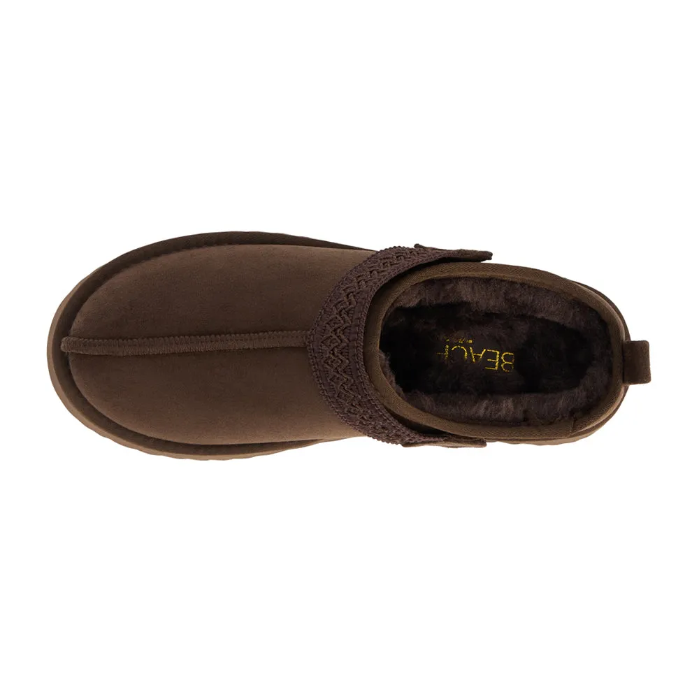 Storm Embroidered Scuff Slippers