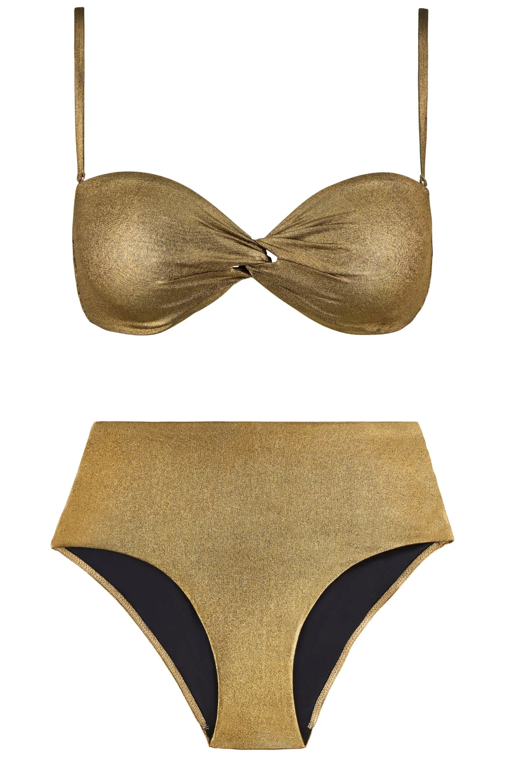 Sunlight Glow Bandeau Bikini Set