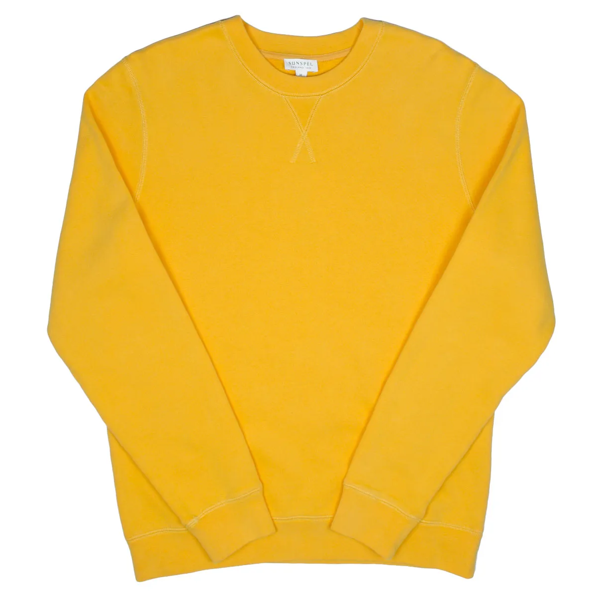 Sunspel Loopback Sweatshirt Booth Ochre - Shop Now