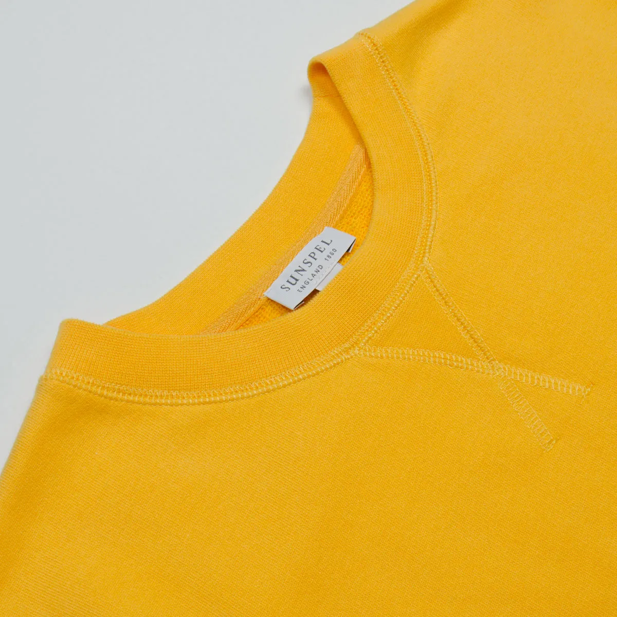 Sunspel Loopback Sweatshirt Booth Ochre - Shop Now