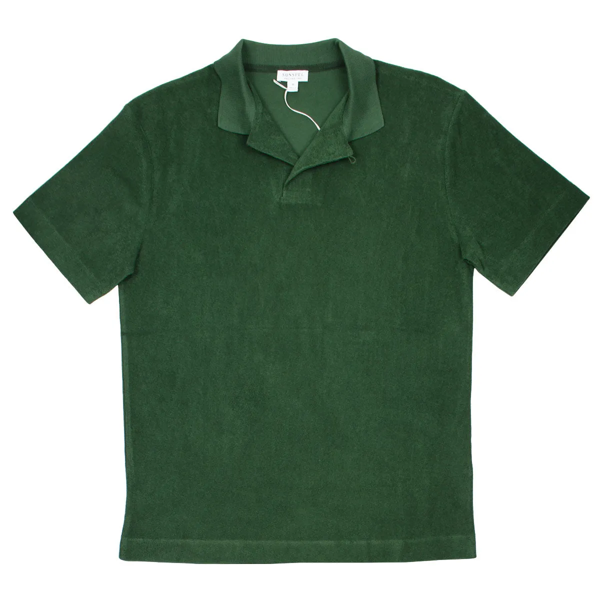 Dark Khaki Short Sleeve Terry Polo