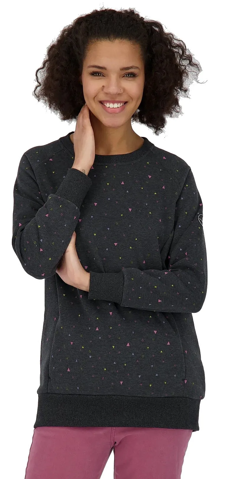 sweatshirt ALIFE AND KICKIN Helen B - Moonless Melange - women´s