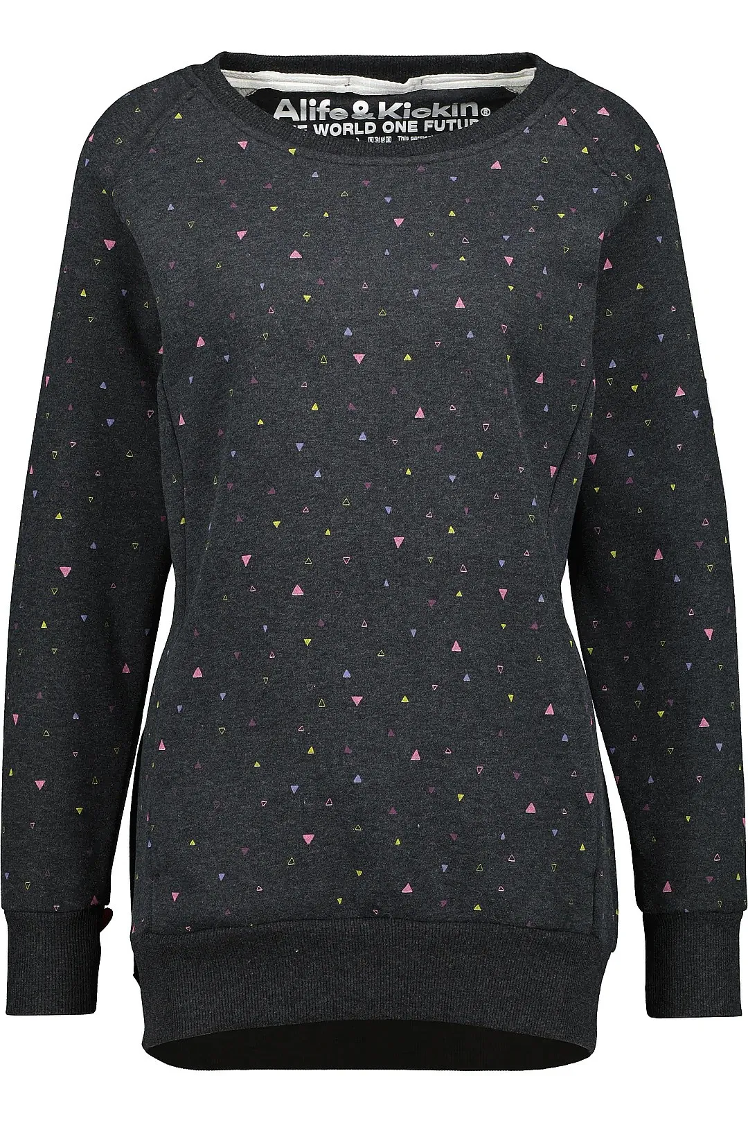 sweatshirt ALIFE AND KICKIN Helen B - Moonless Melange - women´s