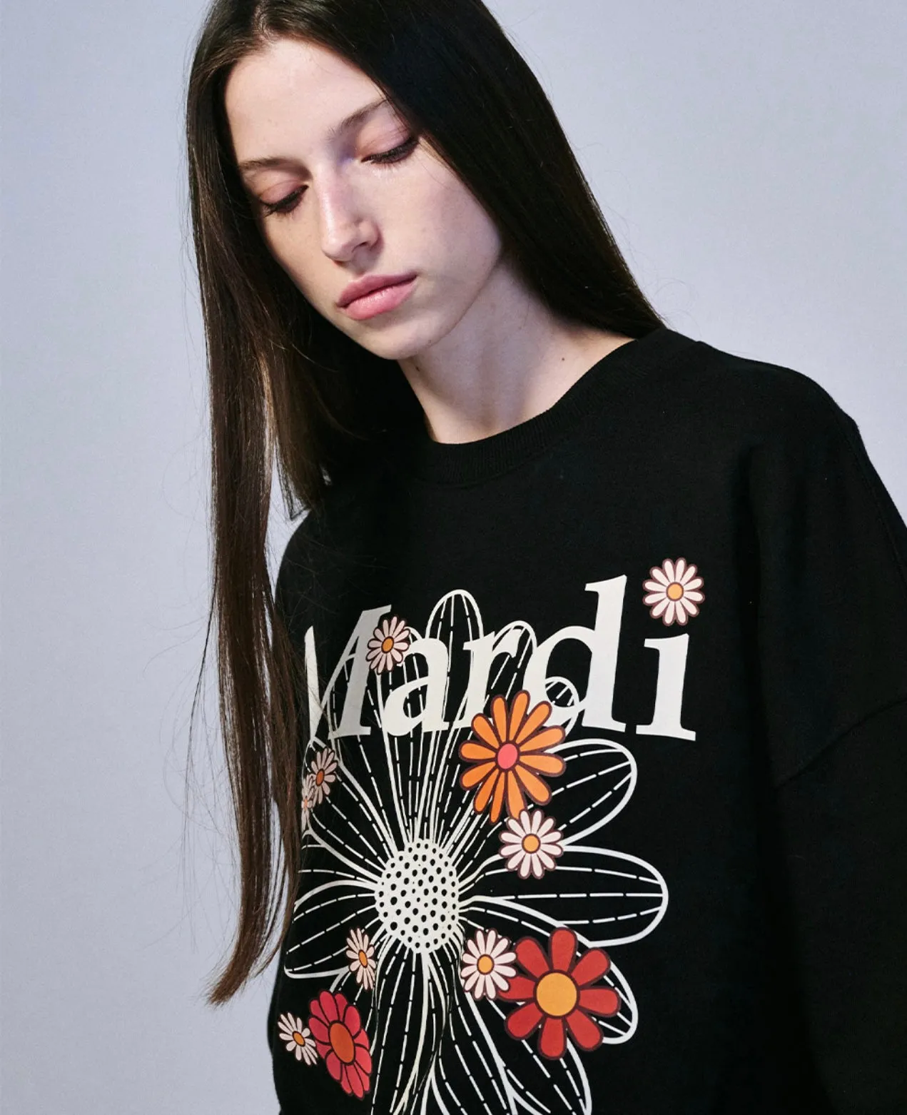 Black Cream SWEATSHIRT BLOSSOM