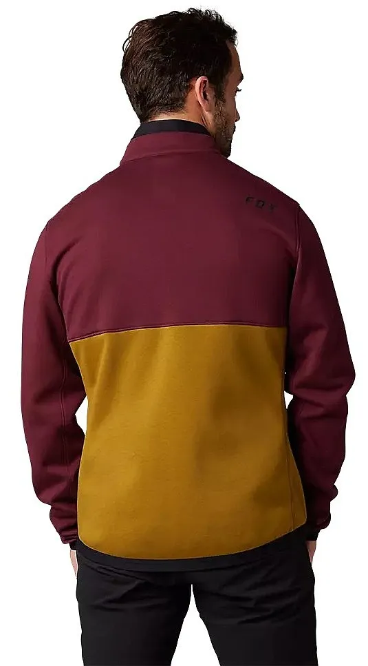 sweatshirt Fox Ranger Fire Crew Zip - Dark Maroon - men´s