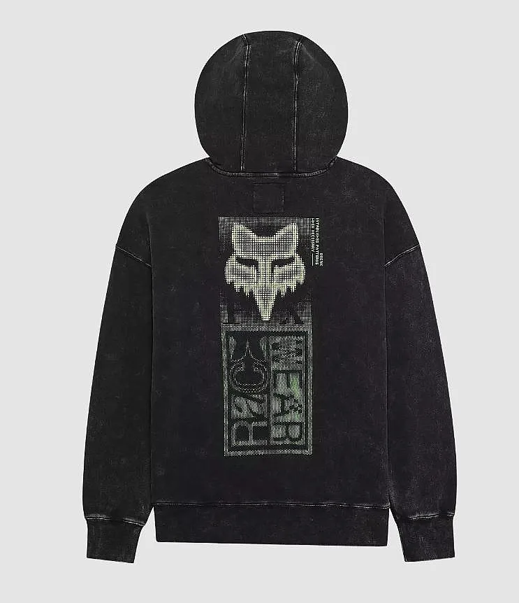 sweatshirt Fox Throttle Oversized Pullover - Black - men´s