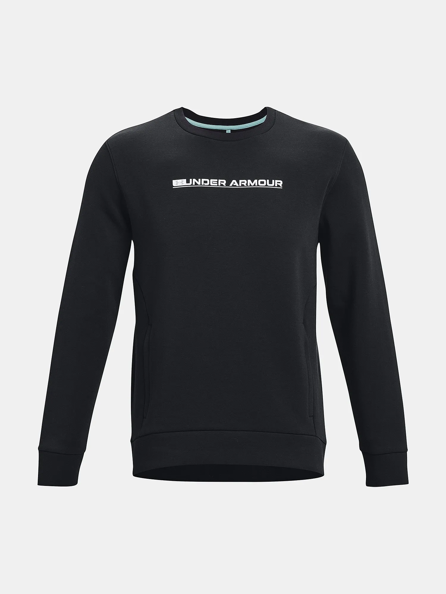 sweatshirt Under Armour Summit Knit Crew - Black - men´s