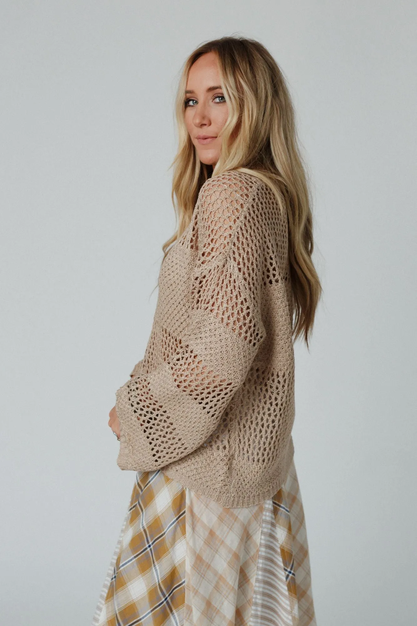 Taupe Knit Top