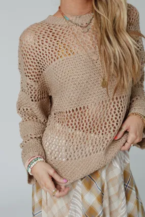 Taupe Knit Top