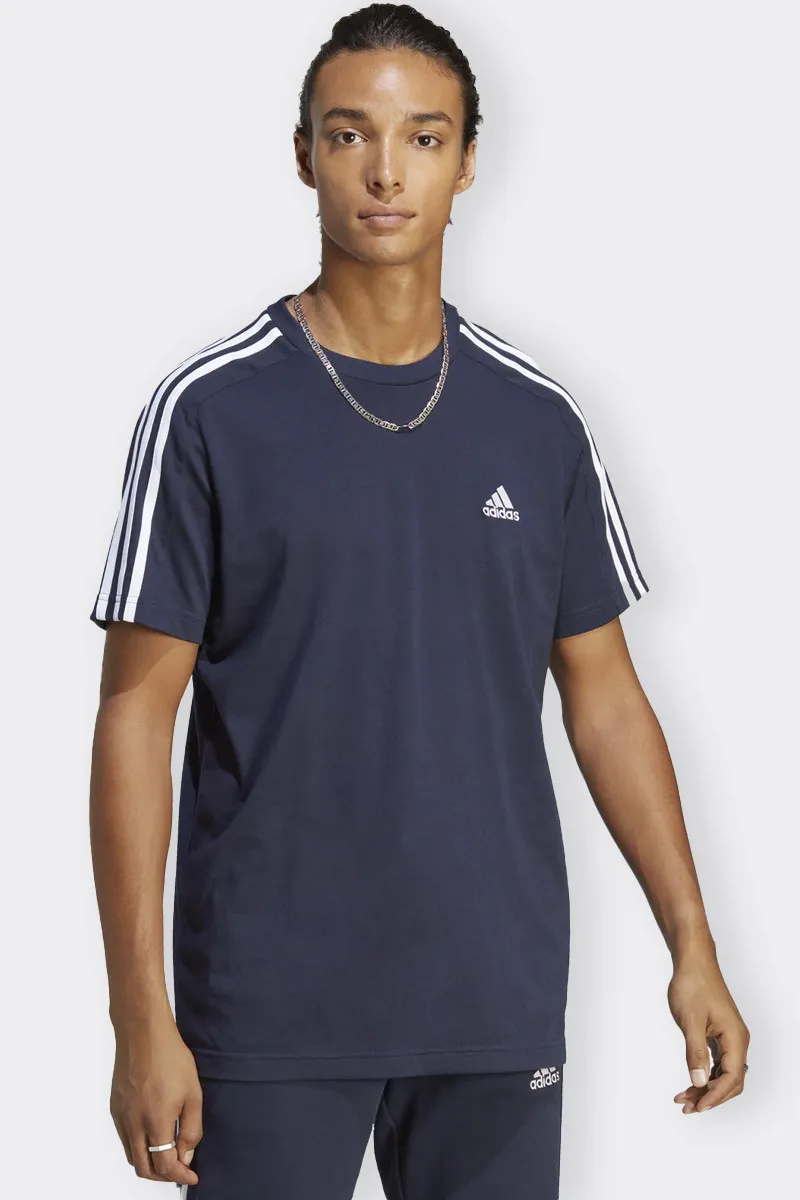 Blue 3 Stripes Essential Jersey T-Shirt