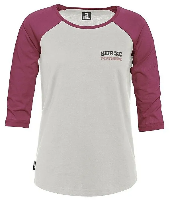 T-Shirt Horsefeathers Oly Raglan - Cement - women´s