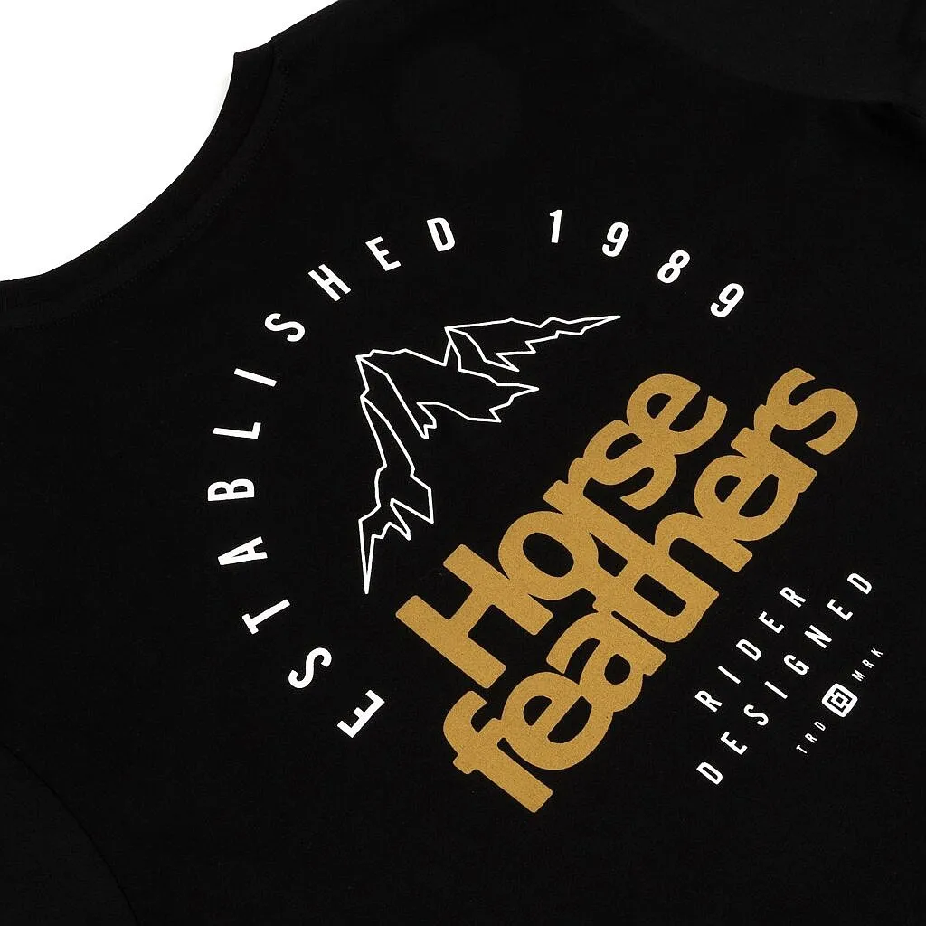 T-Shirt Horsefeathers Peak Emblem - Black - men´s