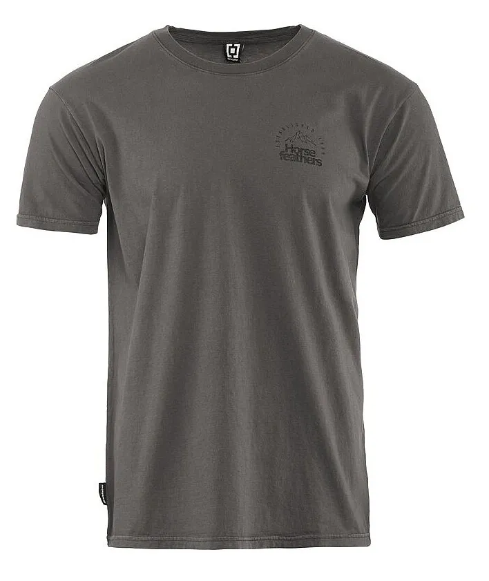 T-Shirt Horsefeathers Peak Emblem - Washed Gray - men´s