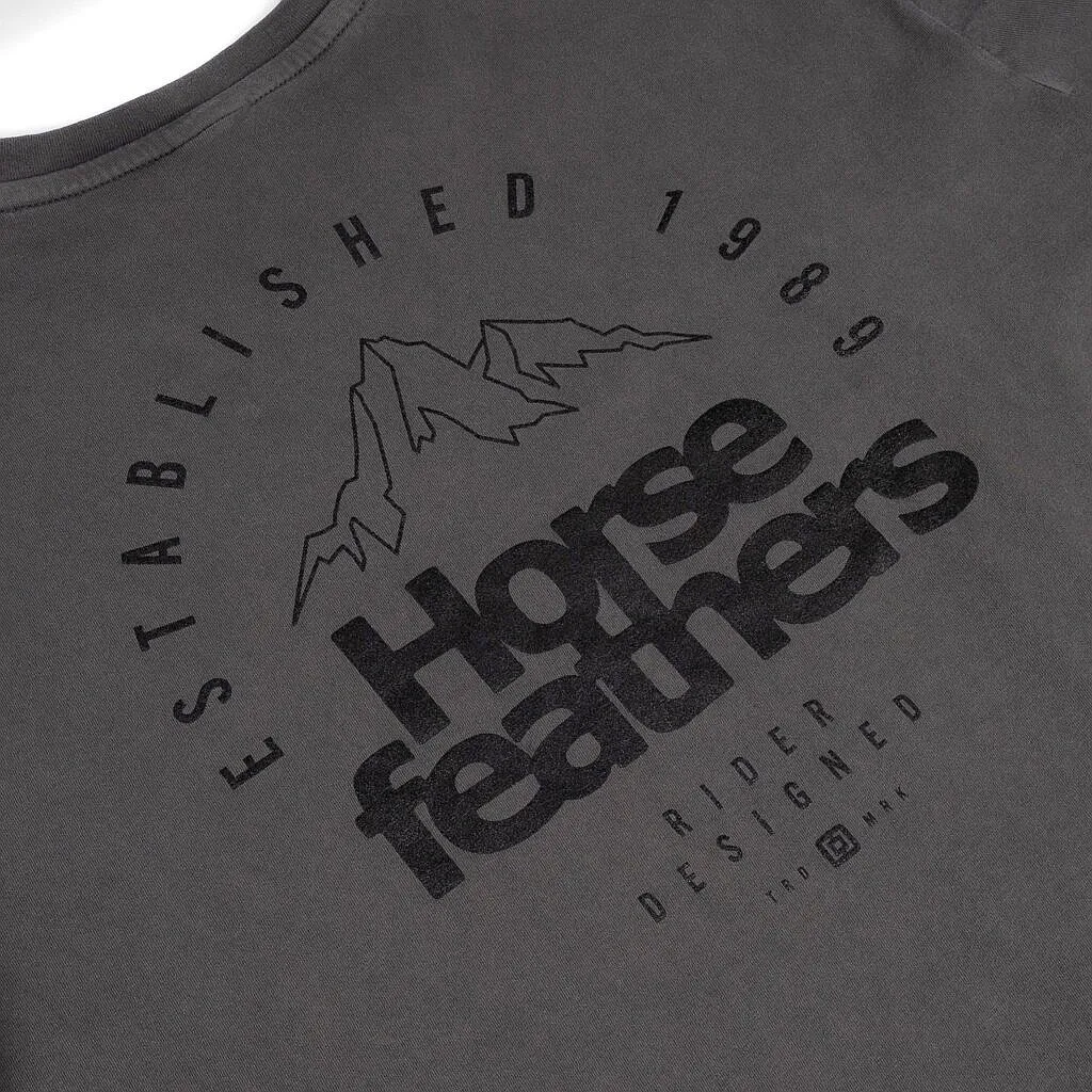 T-Shirt Horsefeathers Peak Emblem - Washed Gray - men´s