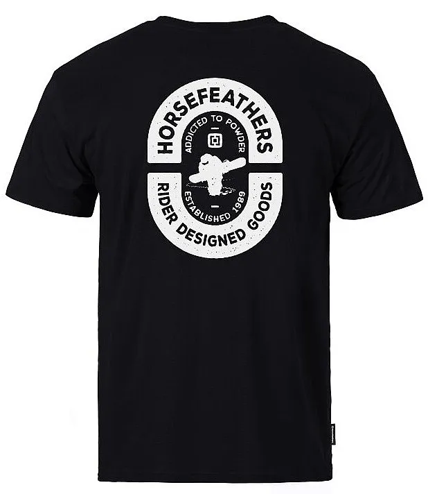 T-Shirt Horsefeathers Powder Badge II - Black - men´s