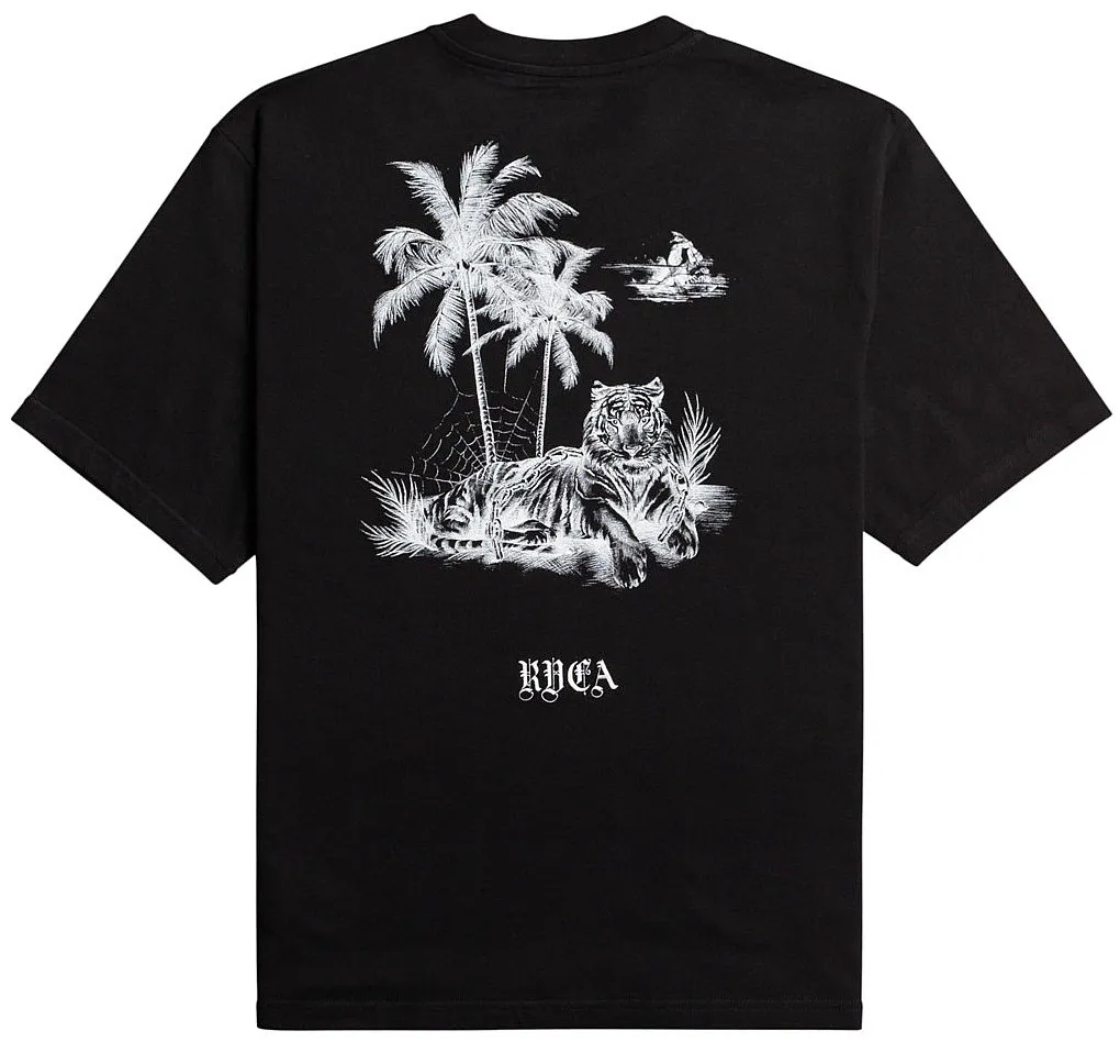 T-Shirt RVCA Tiger Beach - Black - women´s