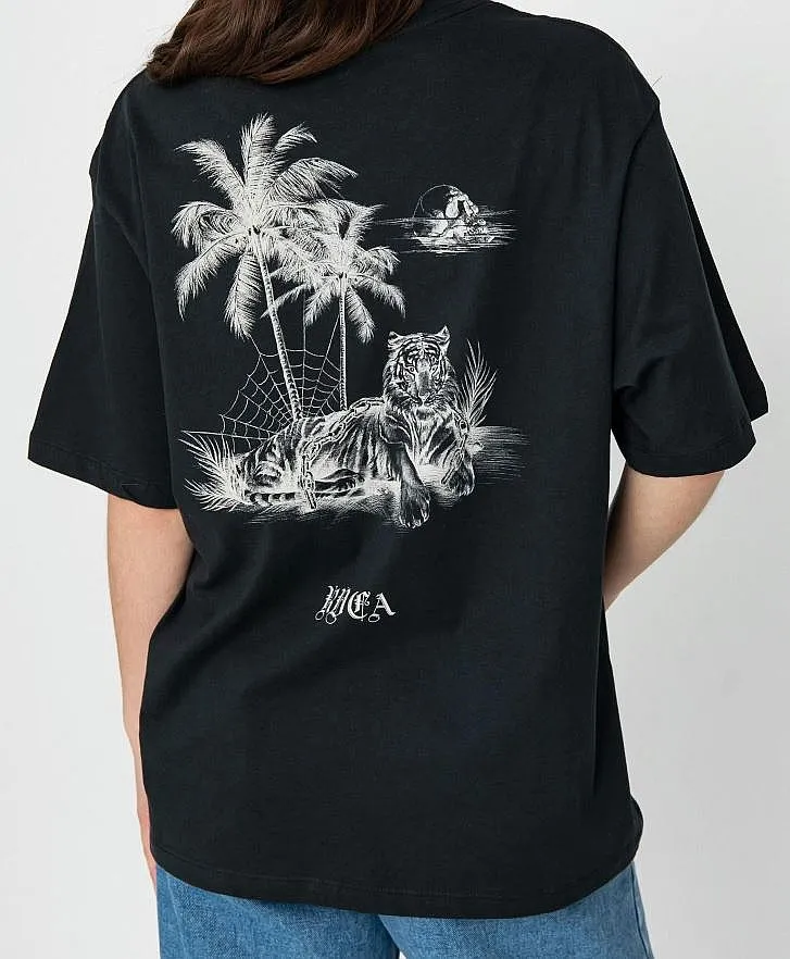 T-Shirt RVCA Tiger Beach - Black - women´s