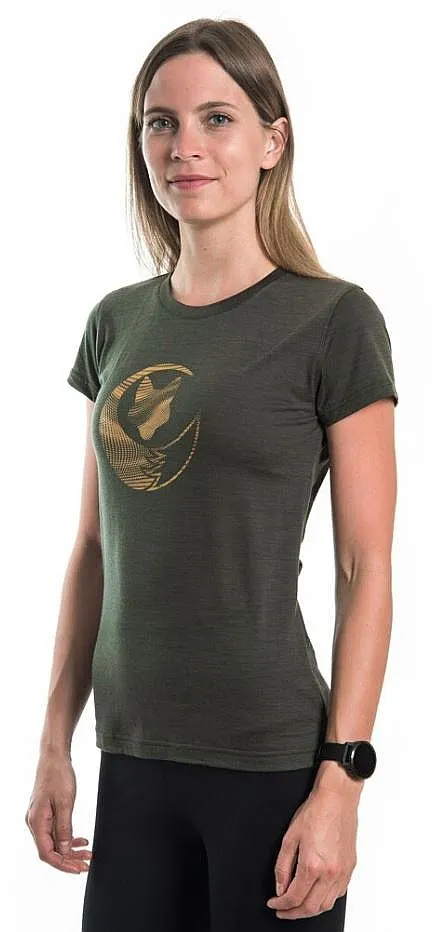 T-Shirt Sensor Merino Air Fox - Olive Green - women´s