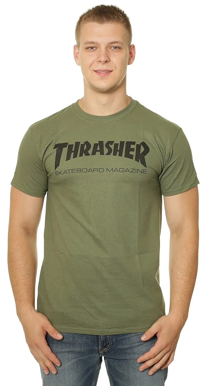 T-Shirt Thrasher Skate Mag - Army Green