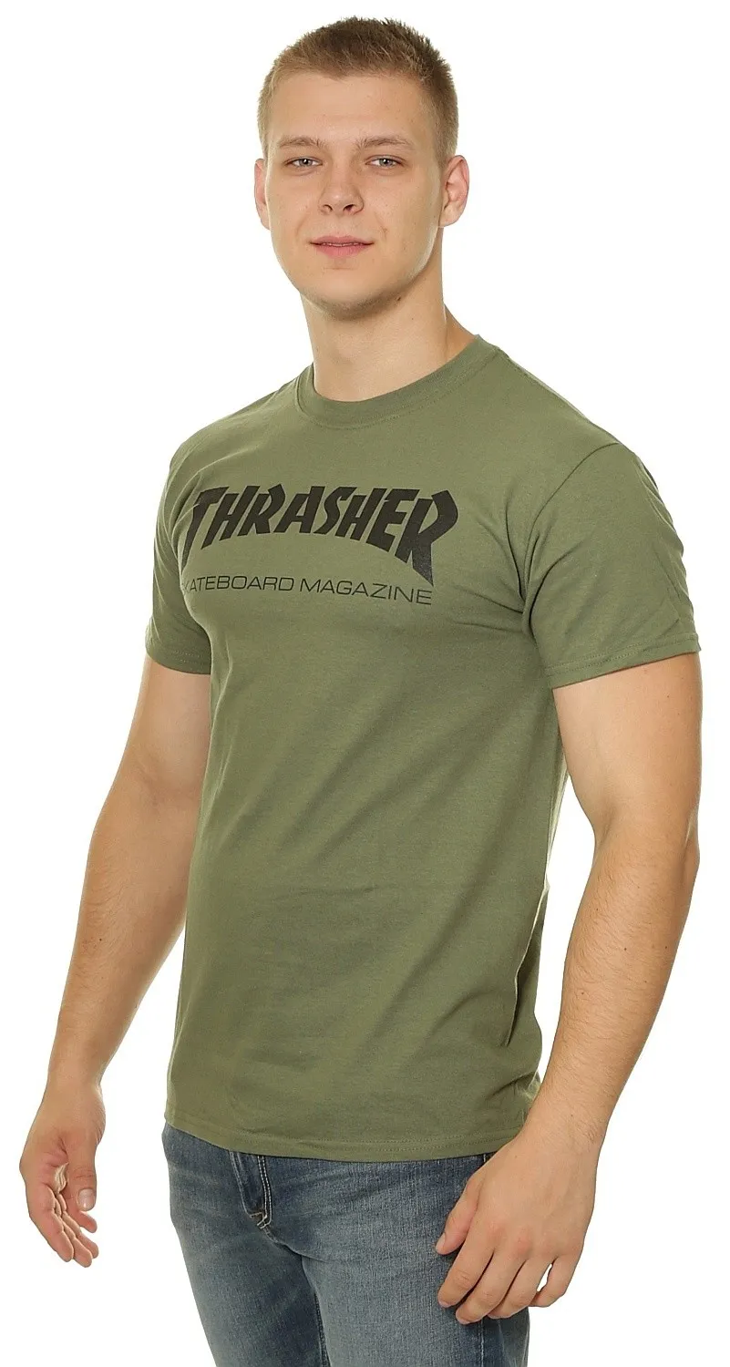 T-Shirt Thrasher Skate Mag - Army Green