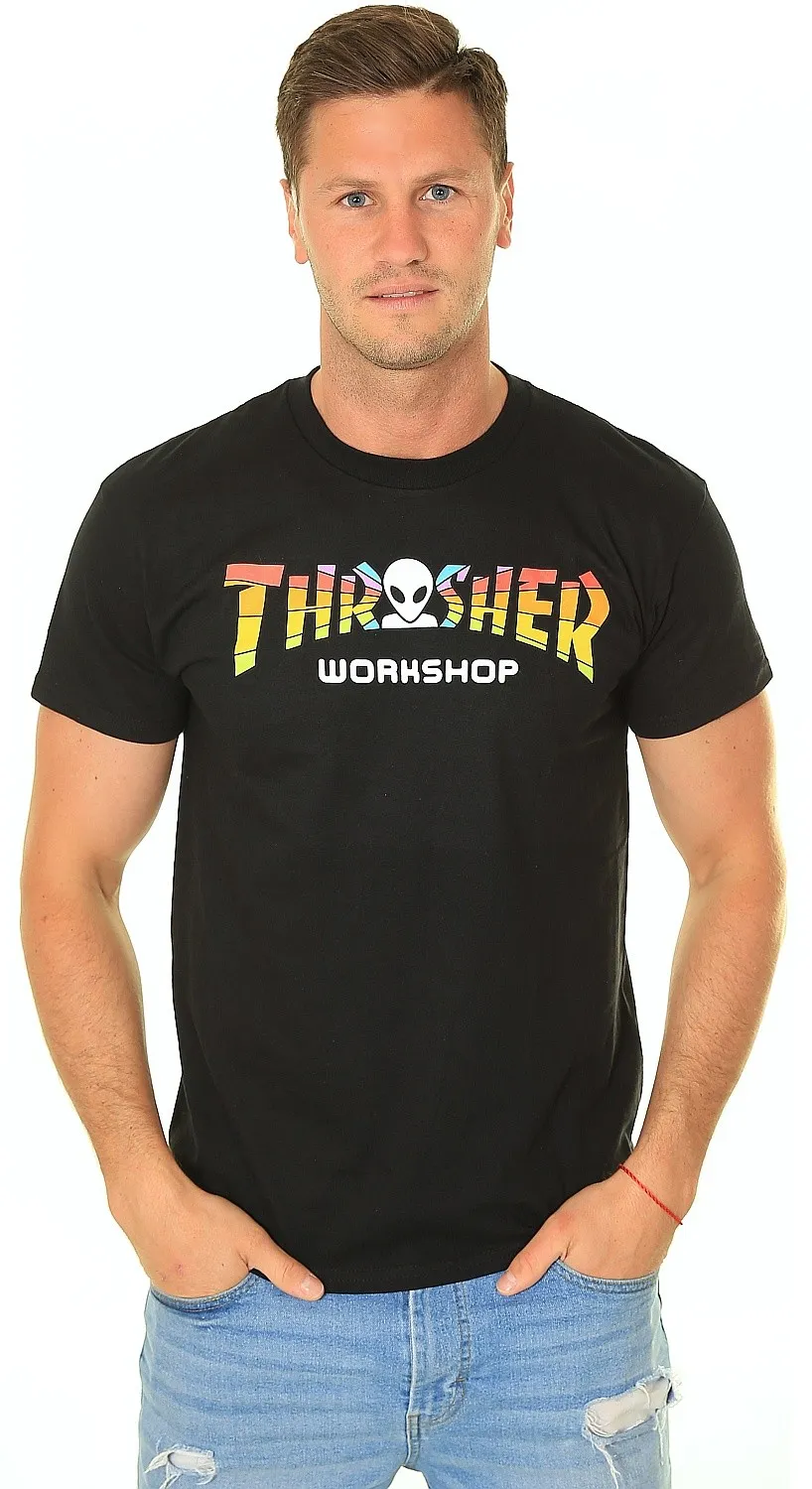 T-Shirt Thrasher Thrasher x AWS Spectrum - Black - men´s