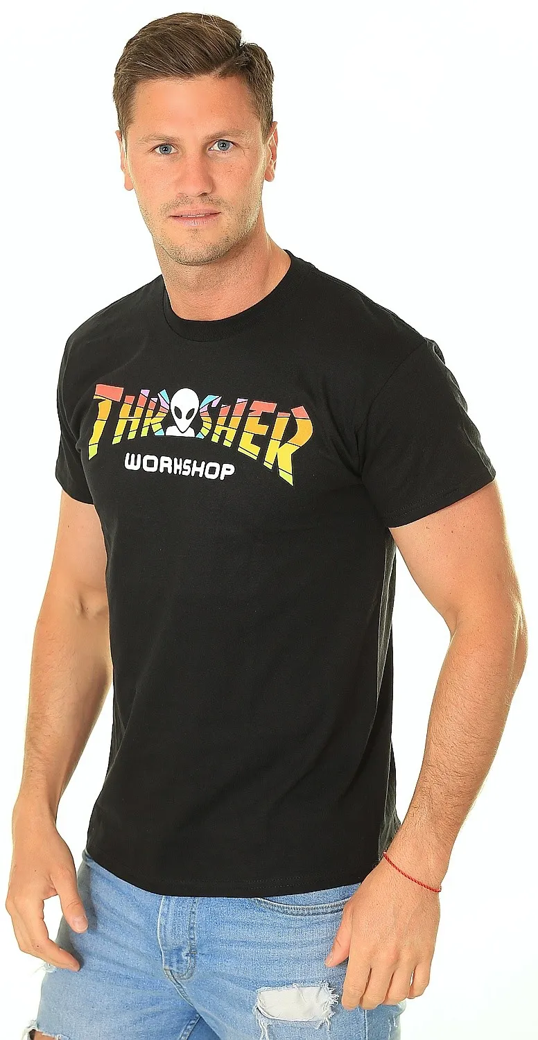 T-Shirt Thrasher Thrasher x AWS Spectrum - Black - men´s