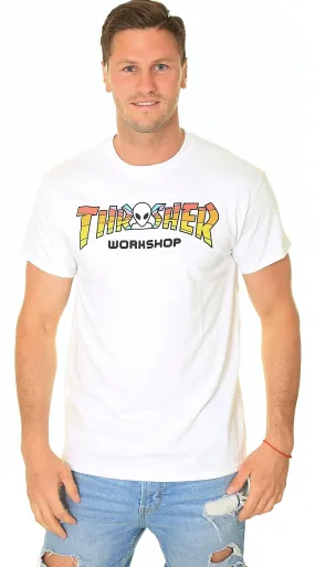 T-Shirt Thrasher Thrasher x AWS Spectrum - White - men´s