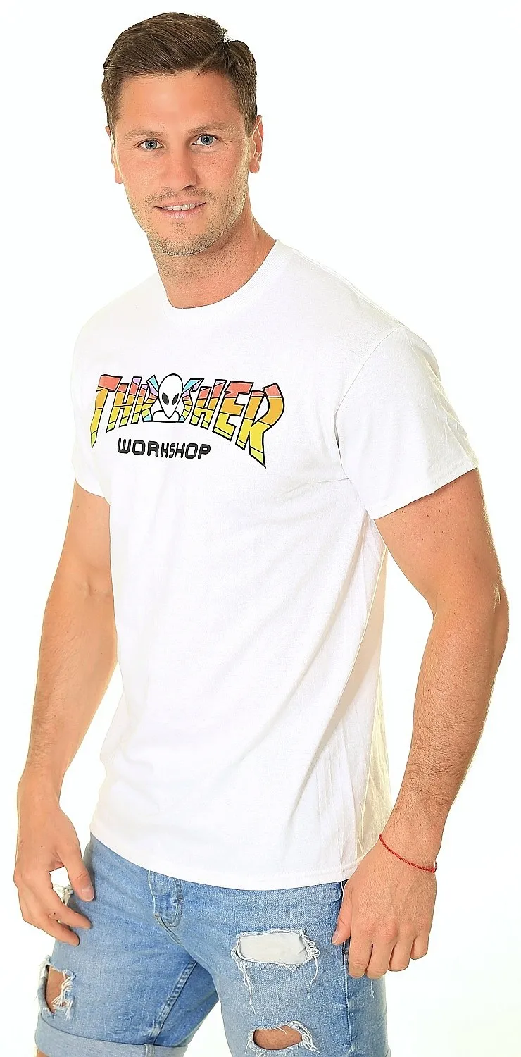 T-Shirt Thrasher Thrasher x AWS Spectrum - White - men´s