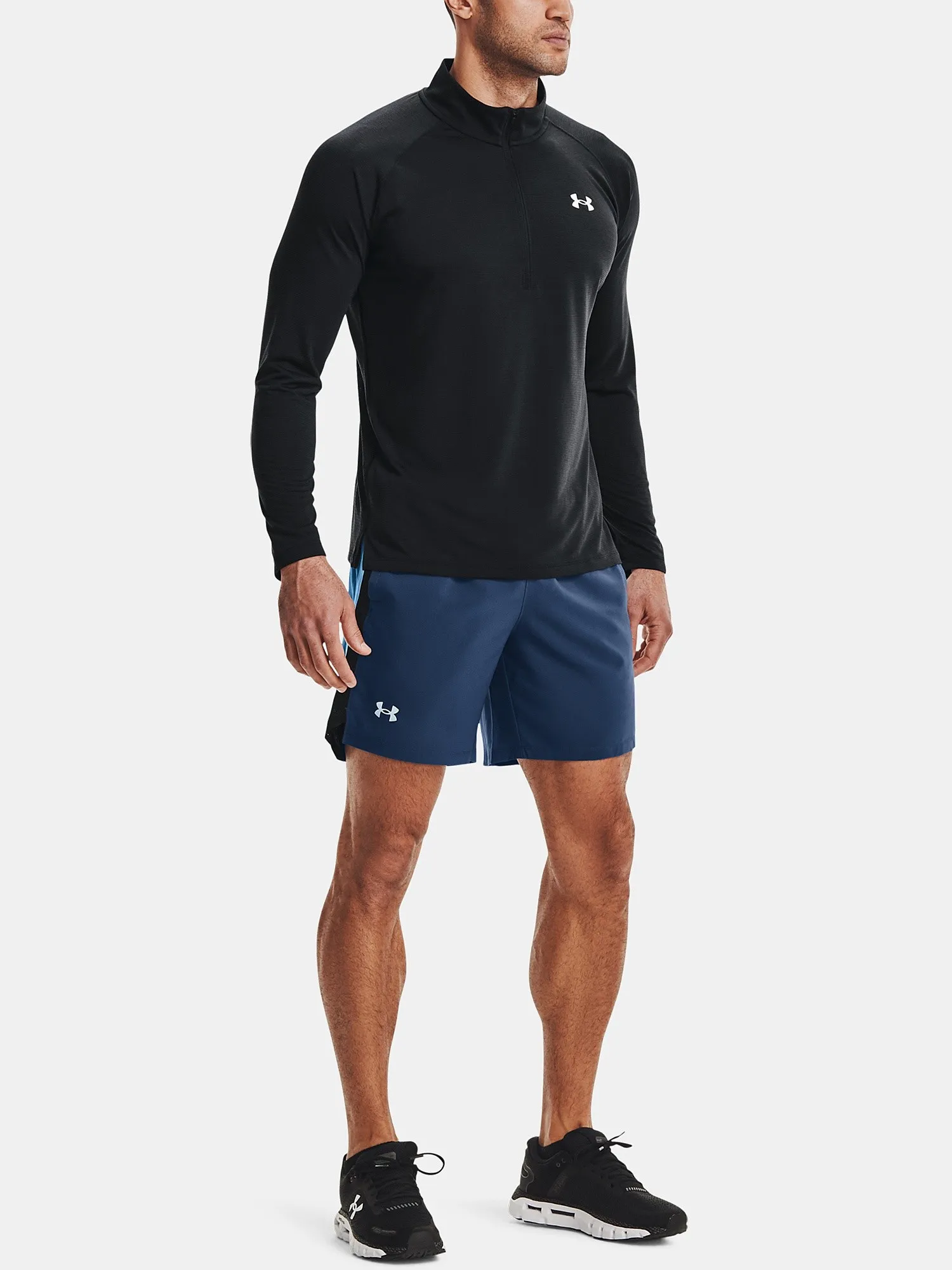 T-Shirt Under Armour Streaker LS - Black - men´s