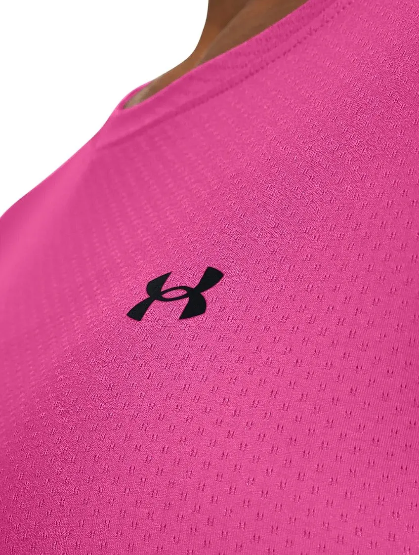 T-Shirt Under Armour Tech Mesh - Astro Pink/Black - women´s