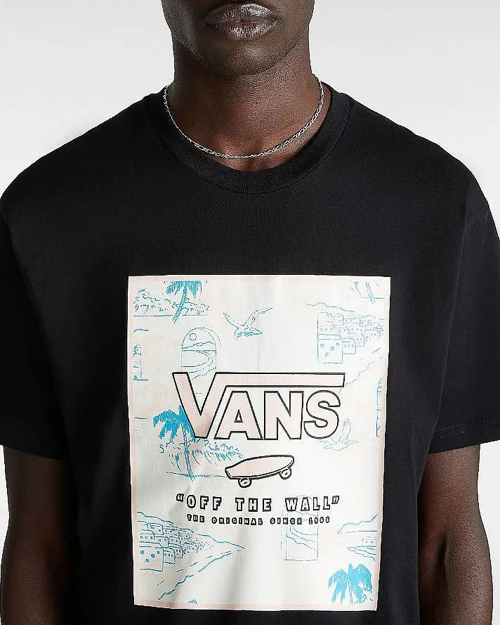 T-Shirt Vans Classic Print Box - Black/Chintz Rose - men´s